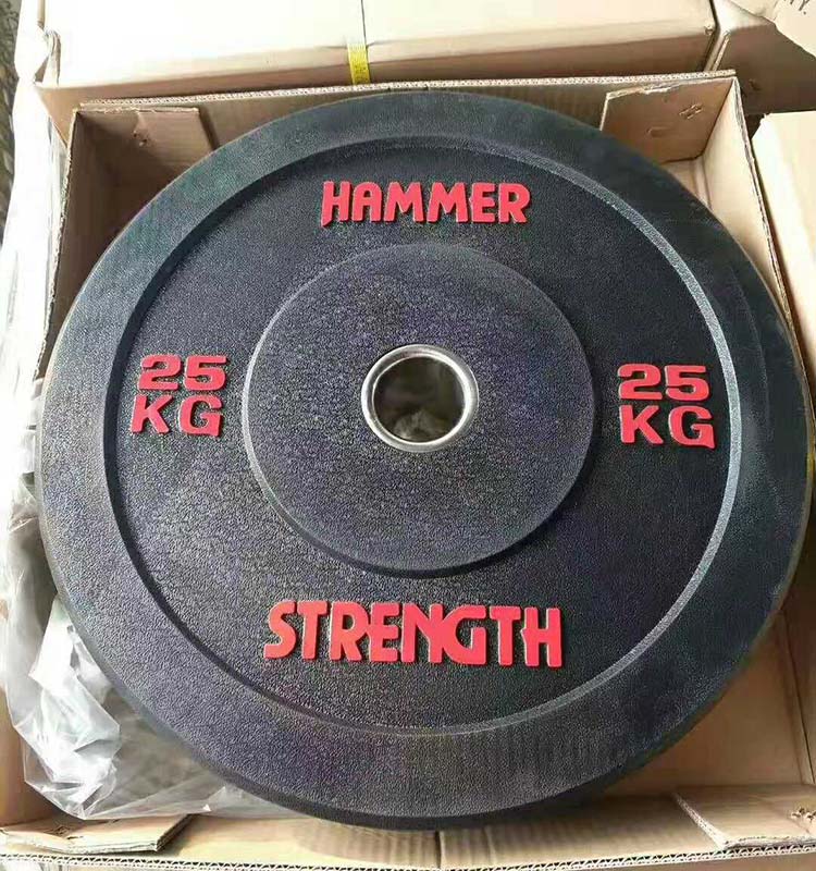 Competition Colorful Hammer Rubber Plates Bumper Barbell Weight  Plates