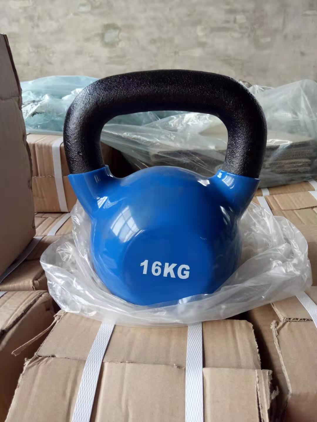 Bodybuilding Colorful Dipping Vinyl Cast Iron Kettlebell