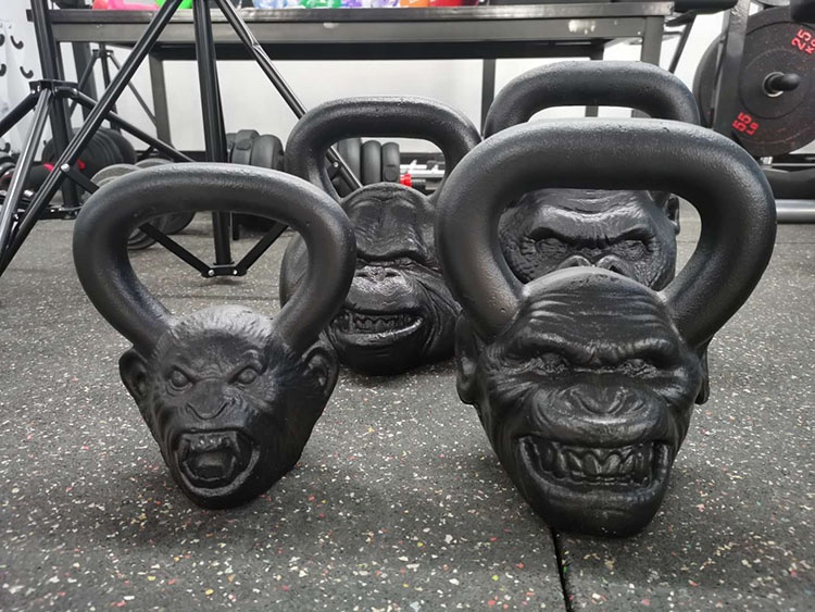 Manufacturer Sale Directly Gorilla head cast iron Kettle Bells 18LB
