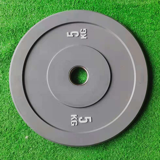 Competition training Colorful Black Rubber Plates Bumper with LB weight mark