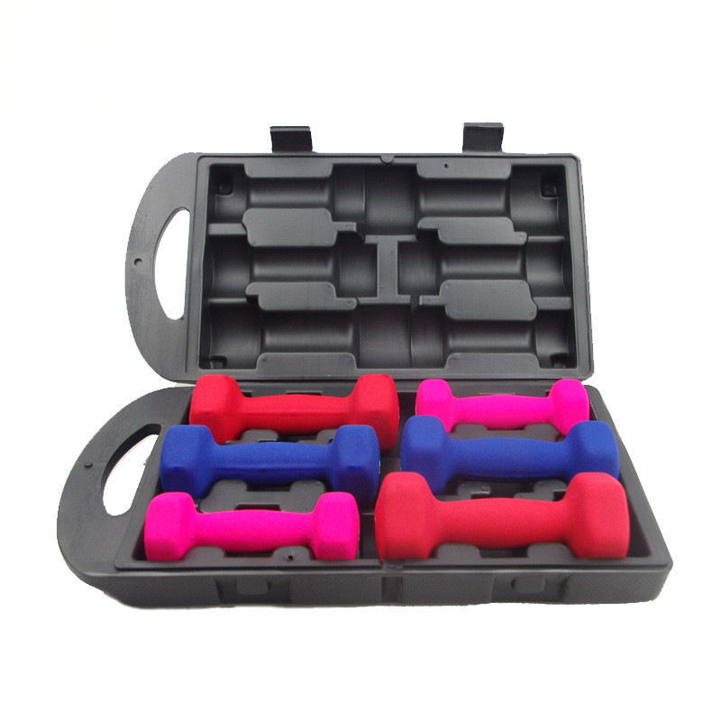 Wholesale products  sports equipment set gym weights rubber hexagon hex dumbbells