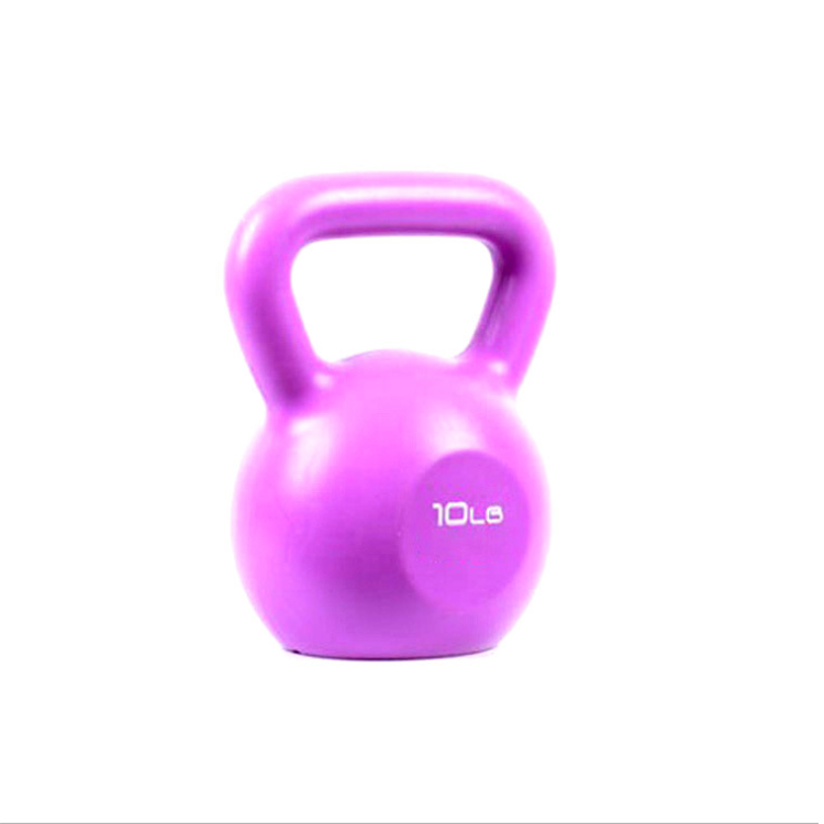 5LB Colorful Fitness plastic cement Kettle Bell Home Gym equipment