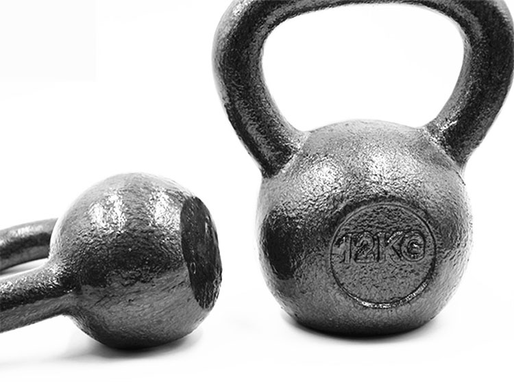 Black Gym equipment cast iron  Kettle Bells  Fitness Training