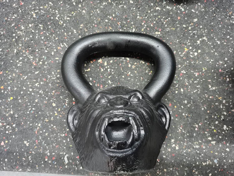 Gorilla head Black Gym equipment cast iron  Kettle Bells dumbbells