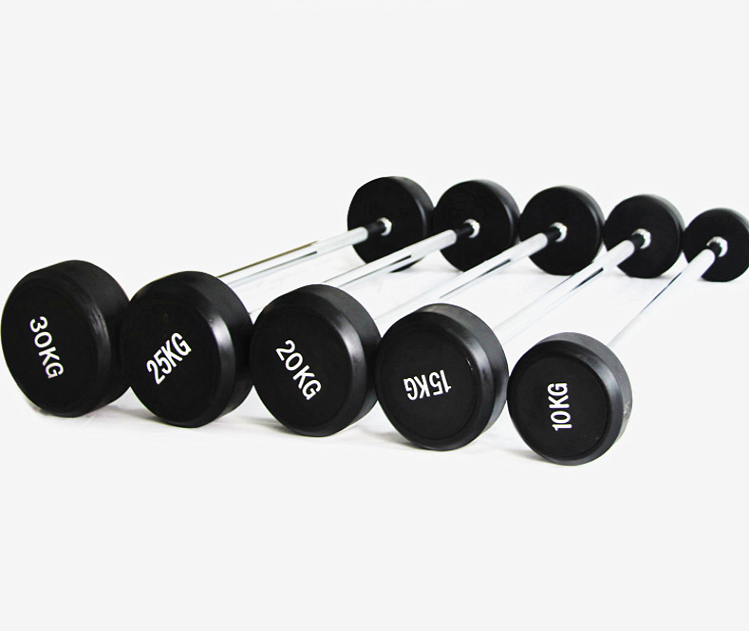 Straight or Curl Fixed  Barbell Weight Plate For Strength Exercise