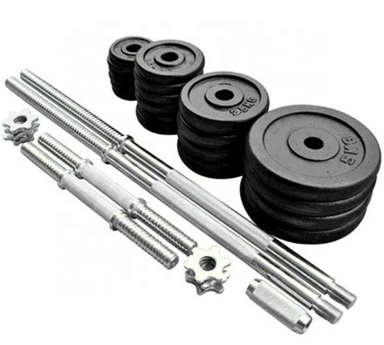 50kg Weight Lifting baking Dumbbell Set Made in China Adjustable baking barbell