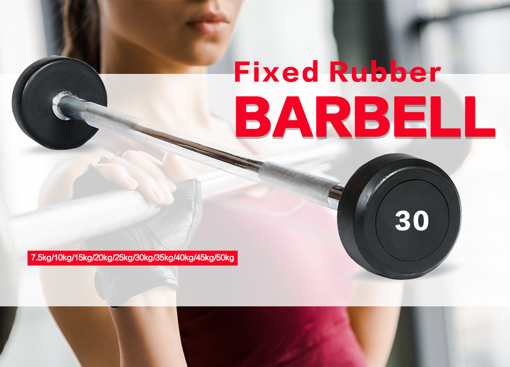 rubber barbell